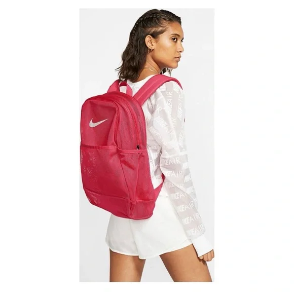 NIKE - Pink Brasilia Mesh Training Backpack - Picture 4 of 4